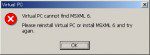 Virtual PC cannot find MSXML 6